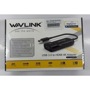 Wavlink USB 3.0 To HDMI 4K Adapter WL-UG5501H - DisplayLink - New